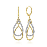 14K Yellow Gold, 14K White Gold Earring EG14279M45JJ