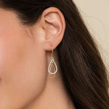 14K Yellow Gold, 14K White Gold Earring EG14279M45JJ