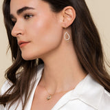 14K Yellow Gold, 14K White Gold Earring EG14279M45JJ