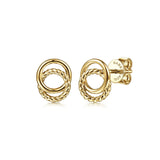 14K Yellow Gold Earring EG14017Y4JJJ