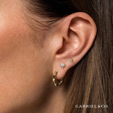 14K Yellow Gold Earring EG14414Y45JJ