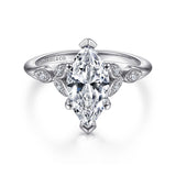 14K Yellow Gold, 14K White Gold Engagement Ring ER11721R4M44JJ