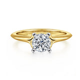 14K Yellow Gold, 14K White Gold Engagement Ring ER11832R3M4JJJ