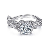 14K White Gold Engagement Ring ER15207R4W44JJ