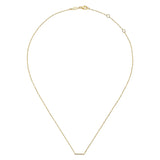 14K White Gold Necklace NK5422Y45JJ