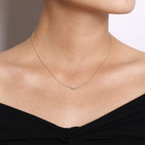 14K White Gold Necklace NK5424Y45JJ