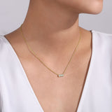 14K White Gold Necklace NK4943Y45JJ
