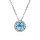 14K White Gold Necklace NK2824W45BT
