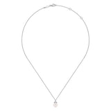14K White Gold Necklace NK6494W45PL