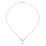 14K White Gold Necklace NK1420W45PL