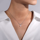 14K White Gold Necklace NK1420W45PL