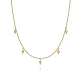 14K White Gold Necklace NK6468Y45JJ