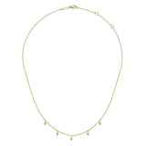 14K White Gold Necklace NK6468Y45JJ