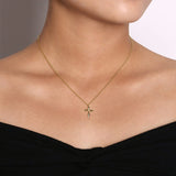 14K White Gold Necklace NK6408Y45JJ