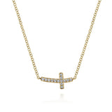 14K White Gold Necklace NK4345Y45JJ