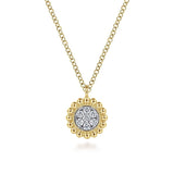 14K White Gold Necklace NK6465Y45JJ