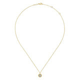 14K White Gold Necklace NK6465Y45JJ