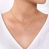 14K White Gold Necklace NK6465Y45JJ