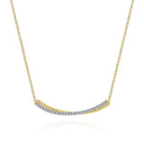 14K Yellow Gold, 14K White Gold Necklace NK6367M45JJ