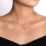 Sterling Silver (925) Necklace NK6388SVJJJ