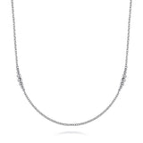 Sterling Silver (925) Necklace NK6547-36SVJJJ