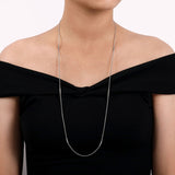Sterling Silver (925) Necklace NK6547-36SVJJJ