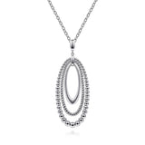 Sterling Silver (925) Necklace NK6549SVJJJ