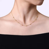 14K White Gold Necklace NK6903Y4JJJ