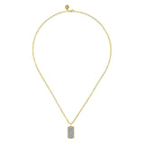 14K White Gold Necklace NK6842-18Y45JJ