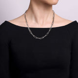 Sterling Silver (925) Necklace NK7111-20SVJJJ