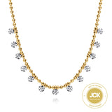 14K White Gold Necklace NK7233Y45JJ