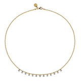 14K White Gold Necklace NK7233Y45JJ