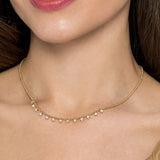 14K White Gold Necklace NK7233Y45JJ