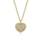 14K White Gold Necklace NK7440Y45JJ