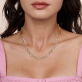 14K Yellow Gold, 14K White Gold Necklace NK7530M45JJ