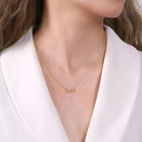 14K White Gold Necklace NK6479Y4JJJ