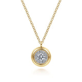 14K White Gold Necklace NK6617Y45JJ