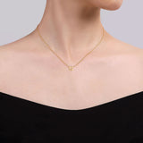 14K White Gold Necklace NK6928S-Y4JJJ