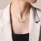 14K White Gold Necklace NK7001Y45JJ