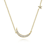 14K White Gold Necklace NK5205Y45JJ