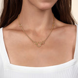 14K White Gold Necklace NK7360Y4JJJ
