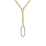 14K Yellow Gold, 14K White Gold Necklace NK7366-18M45JJ