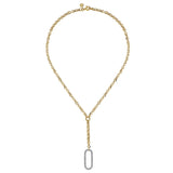 14K Yellow Gold, 14K White Gold Necklace NK7366-18M45JJ