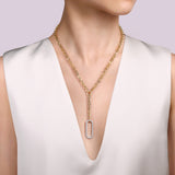 14K Yellow Gold, 14K White Gold Necklace NK7366-18M45JJ