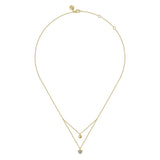 14K White Gold Necklace NK7049Y45JJ