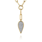 14K Yellow Gold, 14K White Gold Necklace NK7556M45JJ