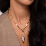 14K Yellow Gold, 14K White Gold Necklace NK7556M45JJ