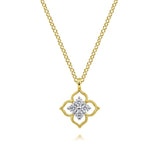 14K White Gold Necklace NK6868Y45JJ