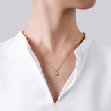 14K White Gold Necklace NK6868Y45JJ