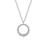 14K White Gold Necklace NK6214W45JJ